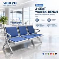 Chaises d'attente modernes pour hôpitaux, aéroports, centres commerciaux, salons, bancs métalliques durables pour bureaux commerciaux et stations de métro