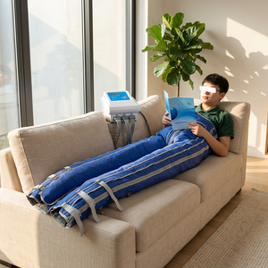Appareil de pressothérapie pour drainage lymphatique, massage par pression d'air, durée max. 60 min, compression des jambes, soin détoxifiant du corps, équipement de beauté - Product Image 1