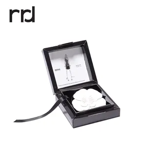 RR Donnelley – petits pinceaux de maquillage vides de luxe en papier noir, résistant à l'humidité, Unique, solide, bouteille de parfum, emballage, boîte-cadeau