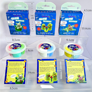 Kit de Arcilla Mágica para Modelar, Súper Suave, No Tóxica, para Niños, 12 Estilos, Premium, Luminosa, Brilla en la Oscuridad, Secado al Aire - Product Image 2