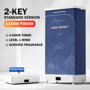 Sèche-<span class=keywords><strong>linge</strong></span> électrique portable pliable à <span class=keywords><strong>grande</strong></span> capacité pour la maison, nouvelle version 2025, sans installation, UV intelligent, vertical, automatique - Product Image 2
