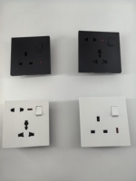 Nuevo Interruptor de Pared y Enchufe Eléctrico Estándar del Reino Unido 86 para Uso en el Hogar y Hoteles