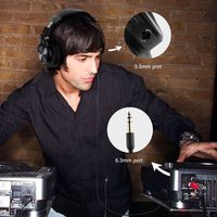 Headphone DJ Profesional OneOdio A70, 72 Jam Waktu Putar, Kabel & Nirkabel, Over Ear, Studio Monitor, SharePort