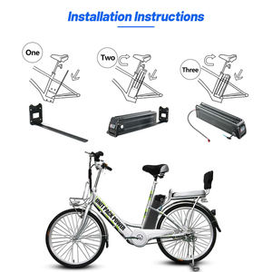 Batterie de vélo électrique EU Silverfish noire 36V 48V 52V 13Ah 15Ah 17.5Ah 20Ah Li-Ion pour - Product Image 5