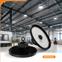 Luminaria LED UFO High Bay de Fábrica, IP65 IK08, 5000K, CCT Único, 200 lm por W, Lente de PC Liteon 5050, Garantía de 7 Años, 120W 150W 200W