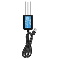 Testeur d'humidité du sol USB 4 en 1 pour l'agriculture et le jardinage, détecteur portable de pH/EC/température/NPK du sol