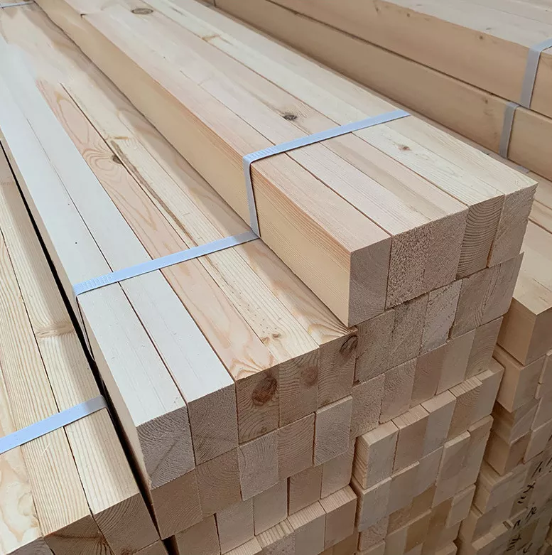 Chinese Solid Pine Wood Board Building Material Pine Wood Lumber Timber