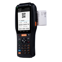 Pantalla táctil de 4 pulgadas IP65 Industrial Rugged Android PDA Terminal de mano 1D 2D Escáner de código de barras Impresora térmica incorporada en stock