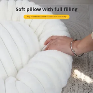 Nouveau lit pour <span class=keywords><strong>chien</strong></span> en <span class=keywords><strong>velours</strong></span> côtelé, luxueux, confortable, rond, lavable, anti-humidité, tapis rafraîchissant pour chat, <span class=keywords><strong>coussin</strong></span> chaud pour animaux de compagnie - Product Image 6