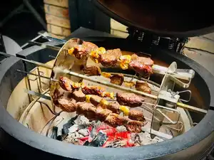 TOPQ izgara kamado rotisserie barbekü grll 21 inç elmas OEM