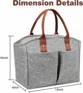 Sacs à lunch pour femmes, sac isotherme pour le déjeuner, sac à lunch durable de grande taille pour le bureau - Product Image 2