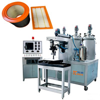 Línea de Producción de Filtros de Aire para Automóviles, Máquina Multifuncional de Inyección de PU para Fabricación de Filtros