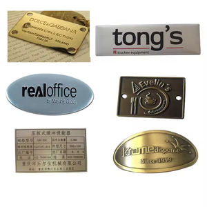 Gran oferta, accesorios para bolsos, rectángulo personalizado, varios estilos, accesorios para bolsos, decoración, corte, etiqueta de Metal liso, logotipo - Product Image 2