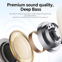 Audífonos Inalámbricos Ulisten B3 Deportivos Over-Ear, BT 5.3, Refuerzo de Bajos Adicionales, Ajuste Ajustable, 20 Horas de Reproducción, Audífonos con Calidad de Estudio