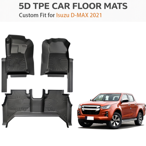 Alfombrillas de TPE para Isuzu D-MAX LHD RHD 2021, Ajuste Personalizado, Resistentes al Agua, para Todo Clima, Alfombrillas de Alta Resistencia, OEM - Product Image 1