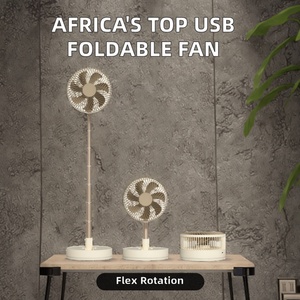 3600mAh USB Rechargeable Foldable Air Cooler <b>Fan</b>-Portable for Car & Outdoor Use Plastic Construction - Product Image 2