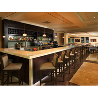 Comptoir de Bar en bois de marbre, comptoir Commercial, populaire
