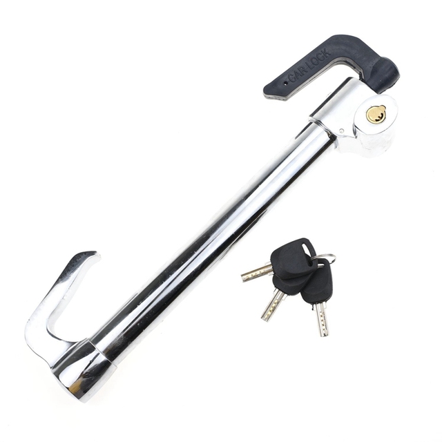 YH9202 Universal Vehicle Anti-Theft Lock, Steering Wheel and Car Pedal Security Locker, Length Adjustable From 14" to 34"