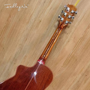 OEM ODM 6 <b>String</b> Acoustic Guitar Solid <b>Top</b> Wood Cutaway Folk Guitar Fretboard for Beginner Performance - Product Image 6