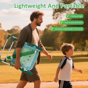 Chaise de plage pour enfants avec parasol, chaise pliante d'extérieur avec auvent et motif de dessin animé, portable pour la plage, la piscine, le parc, le <span class=keywords><strong>jardin</strong></span>, la cour - Product Image 5