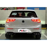 BodyKit de haute qualité pour VW Golf 8 à R Line comprend un ensemble de pare-chocs avant arrière avec calandre jupes latérales diffuseur arrière