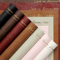 Papier d'emballage pour fleurs LUCIA 38*53cm, matériel d'emballage pour bouquets, fournitures d'emballage pour fleuristes LF161422