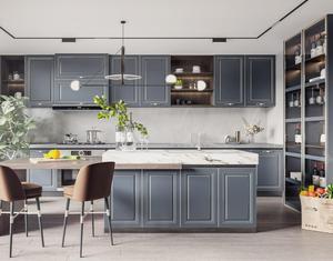 BALOM - Muebles de Cocina Modulares Modernos de Estilo Americano, Estante para Repostería, Gabinetes Inferiores, Gabinetes de Cocina de Madera Maciza, Muebles para el Hogar Personalizados - Product Image 2