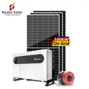 Zonnepaneel Systeem 10kw Op Net Zonne-Energie Systemen Grid Tie 30kw 50kw 100kw 125kw Pv Kit