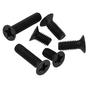 Tornillo de Cabeza Plana de Acero al Carbono con Óxido Negro, Rosca Métrica Estándar, Grado GR5, 6mm x 10mm de Diámetro para Ensamblaje - Product Image 3