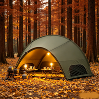 Tente de camping tactique hémisphérique grande portée pour l'extérieur, résistante au vent et à la pluie, abri portable pour l'extérieur, bâche de camping en gros