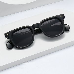 แว่นกันแดดทรงเหลี่ยมสไตล์พังก์ รุ่นโลโก้คัสตอม 2025 แฟชั่นย้อนยุค ประดับหมุด ป้องกันรังสียูวี 400 สำหรับผู้ชายและผู้หญิง - Product Image 2