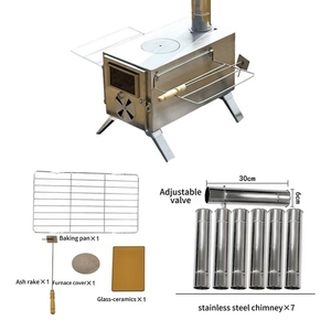 <span class=keywords><strong>Estufa</strong></span> de calefacción de <span class=keywords><strong>cassette</strong></span> para tienda de campaña, <span class=keywords><strong>estufa</strong></span> de <span class=keywords><strong>leña</strong></span> gruesa portátil plegable para acampar al aire libre - Product Image 4