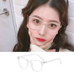 Nouvelles lunettes anti-lumière bleue pour femmes, monture PC, verres acryliques, lunettes de lecture, style rétro tendance pour étudiants et usage quotidien - Product Image 1