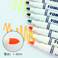 Marqueur textile permanent imperméable non toxique Yomixmax 661/662 8/12/24 couleurs pour peinture DIY sur chaussures et t-shirts