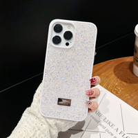 Bonne qualité Swarov antichoc couverture métal Logo 13 12 Pro Bling diamant coque de téléphone pour iPhone 17 16 15 14 Pro Max Plus