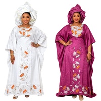Robes de soirée brodées pour femmes africaines grandes tailles, Dashiki Ankara Boubou, Bazin Rich Design, pour mariages et fêtes