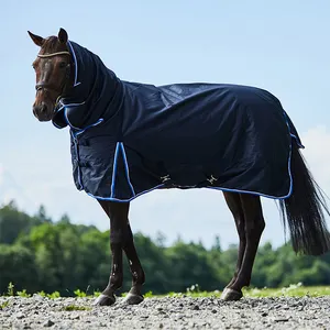 Sábana de caballo equino, manta transpirable personalizada, alfombras combinadas de caballo de invierno impermeables para caballos, bolsa de PE de poliéster, Oxford duradera