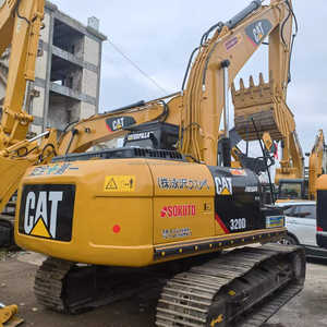 Excavadora Caterpillar 320D, excavadora de Construcción media japonesa original, maquinaria CAT320D2, excavadora usada, 20T Caterpillar, barata - Product Image 3