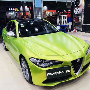 Film de protection pour voiture Wrapmaster 5*56ft, PVC satiné métallique vert citron, vinyle anti-rayures et anti-UV, film changeant de couleur en gros - Product Image 3