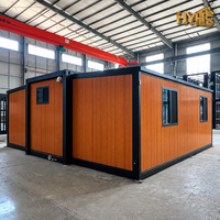Maisons conteneurs préfabriquées pliables et extensibles pour le camping, maison moderne préfabriquée modulaire en conteneurs, 2 chambres