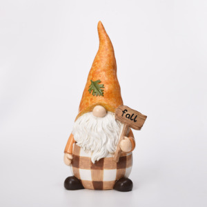 Gnomo in Resina per la Festa del Raccolto Autunnale, Tomte Svedese Fatto a Mano in Stile Scandinavo Nordico, <span class=keywords><strong>Nisse</strong></span> da Tavolo o Regalo - Product Image 1