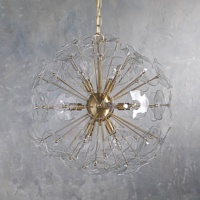 Lustre de plafond en verre et en laiton personnalisé, moderne, américain, pour salle à manger, salon, chambre à coucher, vente chaude de luxe