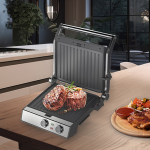 2200W <span class=keywords><strong>4</strong></span> <span class=keywords><strong>tranches</strong></span> détachable mécanique double contrô<span class=keywords><strong>le</strong></span> Steak Grill Panini Press Grill électrique Sandwich Maker - Product Image 2