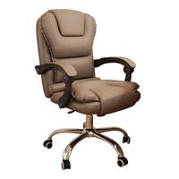 Chaise de bureau confortable et moelleuse pour la maison, avec rembourrage en éponge réglable, chaise de patron avec repose-pieds