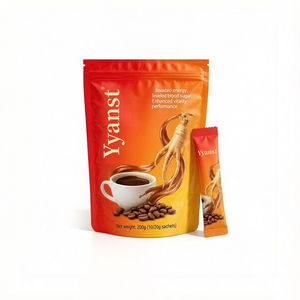 โปรโมชั่น กาแฟสำเร็จรูปผสมโสม 200 กรัม (10 ซอง x 20 กรัม) ผงธรรมชาติเพิ่มพลังงาน ช่วยเพิ่มความมีชีวิตชีวาและสมรรถภาพ - Product Image 1
