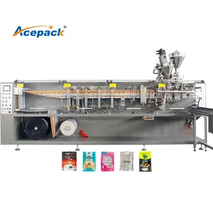 Acepack S-180Z Máquina de enchimento de suporte horizontal com zíper Sachês de leite em pó saquinho de café Doypack