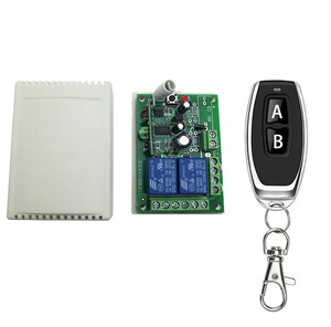 Phổ không dây <span class=keywords><strong>433MHz</strong></span> RF điều khiển từ xa mạch 2CH RF Relay Receiver với keyfob transmitter cho nhà để xe DC 5V 12V 24V - Product Image 5