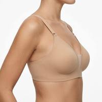 Sujetador sin aros No Underwire Comfort BH Buttery Soft Bralette para mujer, con tirantes cruzados ajustables, sin costuras, de malla de nailon, sin espalda.