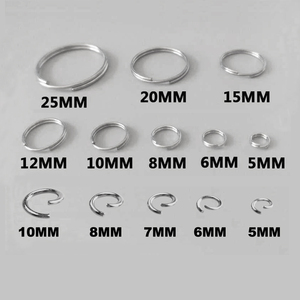 Móc khóa móc tròn bằng thép không gỉ LFEDC 304 nhiều kích cỡ 5/6/8/10/12/25 mm - Product Image 1