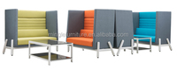 Canapé de réunion insonorisé pour bureau, personnalisable, modulaire, en tissu, canapé de réunion moderne, pod de réunion